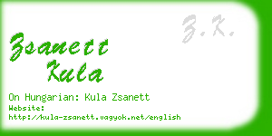 zsanett kula business card